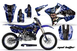 Yamaha YZ250 2 Stroke Dirt Bike Graphic Kit - 2002-2014 Mad Hatter Blue