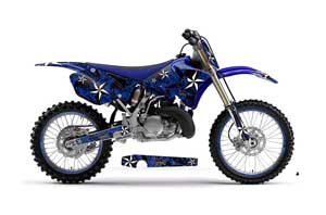 Yamaha YZ250 2 Stroke Dirt Bike Graphic Kit - 2002-2014 Northstar Blue