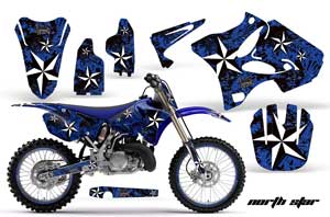 Yamaha YZ250 2 Stroke Dirt Bike Graphic Kit - 2002-2014 Northstar Blue
