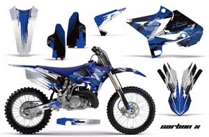 Yamaha YZ125 Dirt Bike Graphic Kit - 2002-2014 Carbon X Blue