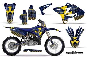 Yamaha YZ125 Dirt Bike Graphic Kit - 2002-2014 Meltdown Blue