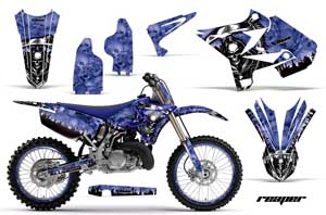 Yamaha YZ125 Dirt Bike Graphic Kit - 2002-2014 Reaper Blue
