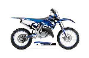 Yamaha YZ125 Dirt Bike Graphic Kit - 2015-2018 Attack Blue