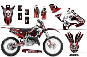 Yamaha YZ125 Dirt Bike Graphic Kit - 2015-2018 Rebirth Red