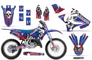 Yamaha YZ125 Dirt Bike Graphic Kit - 2015-2018 Rebirth Blue
