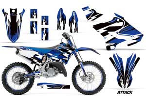 Yamaha YZ125 Dirt Bike Graphic Kit - 2015-2018 Attack Blue