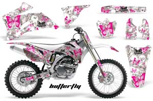 Yamaha YZ250F / YZ450F Dirt Bike Graphic Kit - 2006-2009 Butterfly Pink