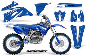 Yamaha YZ250F / YZ450F Dirt Bike Graphic Kit - 2006-2009 Contender Blue