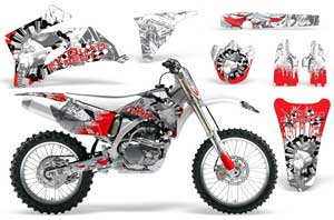 Yamaha YZ250F / YZ450F Dirt Bike Graphic Kit - 2006-2009 Expert Red