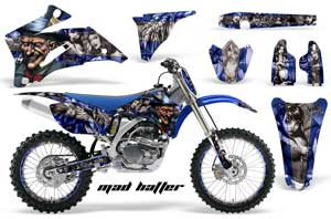 Yamaha YZ250F / YZ450F Dirt Bike Graphic Kit - 2006-2009 Mad Hatter Blue