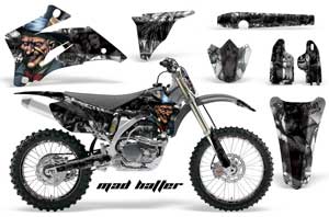 Yamaha YZ250F / YZ450F Dirt Bike Graphic Kit - 2006-2009 Mad Hatter Silver