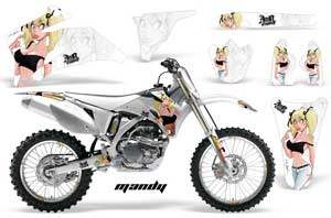 Yamaha YZ250F / YZ450F Dirt Bike Graphic Kit - 2006-2009 Mandy White