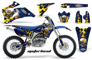Yamaha YZ250F / YZ450F Dirt Bike Graphic Kit - 2006-2009 Morothead Blue