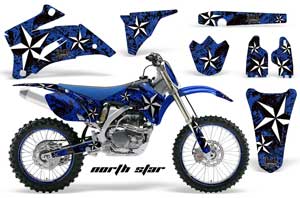 Yamaha YZ250F / YZ450F Dirt Bike Graphic Kit - 2006-2009 Northstar Blue