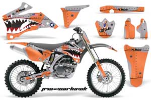 Yamaha YZ250F / YZ450F Dirt Bike Graphic Kit - 2006-2009 P40 Warhawk Orange