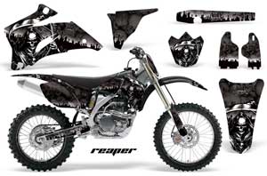 Yamaha YZ250F / YZ450F Dirt Bike Graphic Kit - 2006-2009 Reaper Black