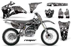 Yamaha YZ250F / YZ450F Dirt Bike Graphic Kit - 2006-2009 Reaper Silver