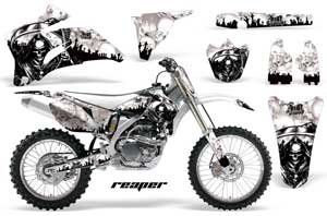 Yamaha YZ250F / YZ450F Dirt Bike Graphic Kit - 2006-2009 Reaper White