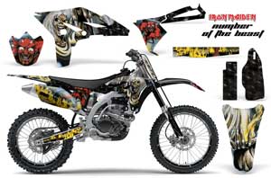 Yamaha YZ250 F 4 Stroke Dirt Bike Graphic Kit - 2010-2013 Number of the Beast