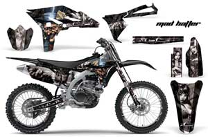 Yamaha YZ250 F 4 Stroke Dirt Bike Graphic Kit - 2010-2013 Mad Hatter Silver