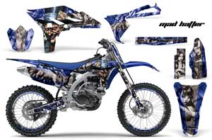 Yamaha YZ250 F 4 Stroke Dirt Bike Graphic Kit - 2010-2013 Mad Hatter Blue