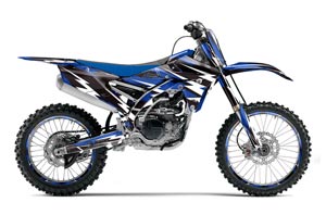 Yamaha YZ250 F Dirt Bike Graphic Kit - 2014-2017 Attack Blue