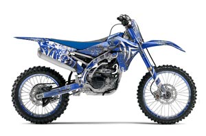 Yamaha YZ250 F Dirt Bike Graphic Kit - 2014-2017 Deaden Blue