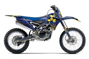 Yamaha YZ250 F Dirt Bike Graphic Kit - 2014-2017 Meltdown Yellow