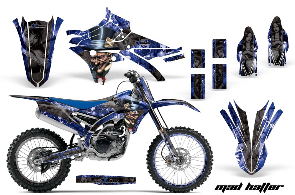 Yamaha YZ450 F Dirt Bike Graphic Kit - 2014-2017 Mad Hatter Blue
