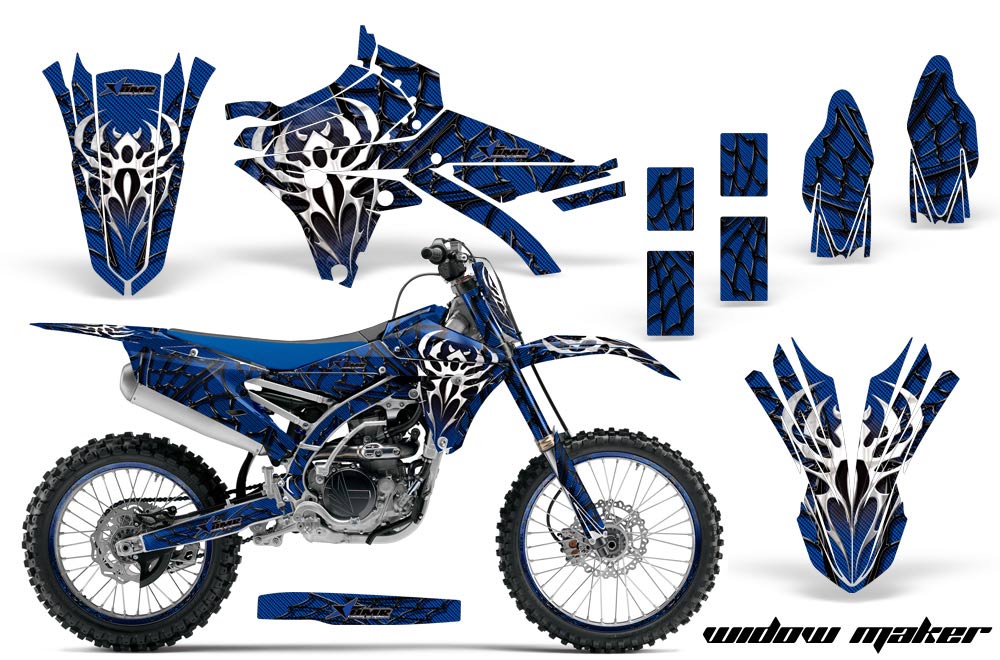 Yamaha YZ450 F Dirt Bike Graphic Kit - 2014-2017 Widow Maker Blue