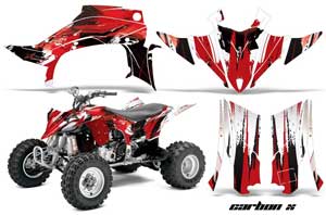 Yamaha YFZ 450R / SE ATV Graphic Kit - 2014-2019 Carbon X Red