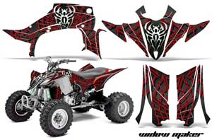 Yamaha YFZ 450R / SE ATV Graphic Kit - 2014-2019 Widow Maker Red