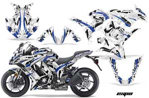 Kawasaki ZX1000 Ninja Graphic Kit - 2010-2013 Expo Blue