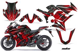 Kawasaki ZX1000 Ninja Graphic Kit - 2010-2013 Nuke Green