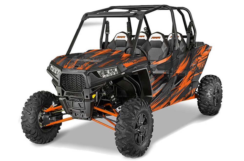 Polaris RZR 1000 XP 4 Door Graphic Kit - 2013-2016 Nuke Orange