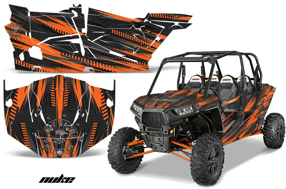 Polaris RZR 1000 XP 4 Door Graphic Kit - 2013-2016 Nuke Orange