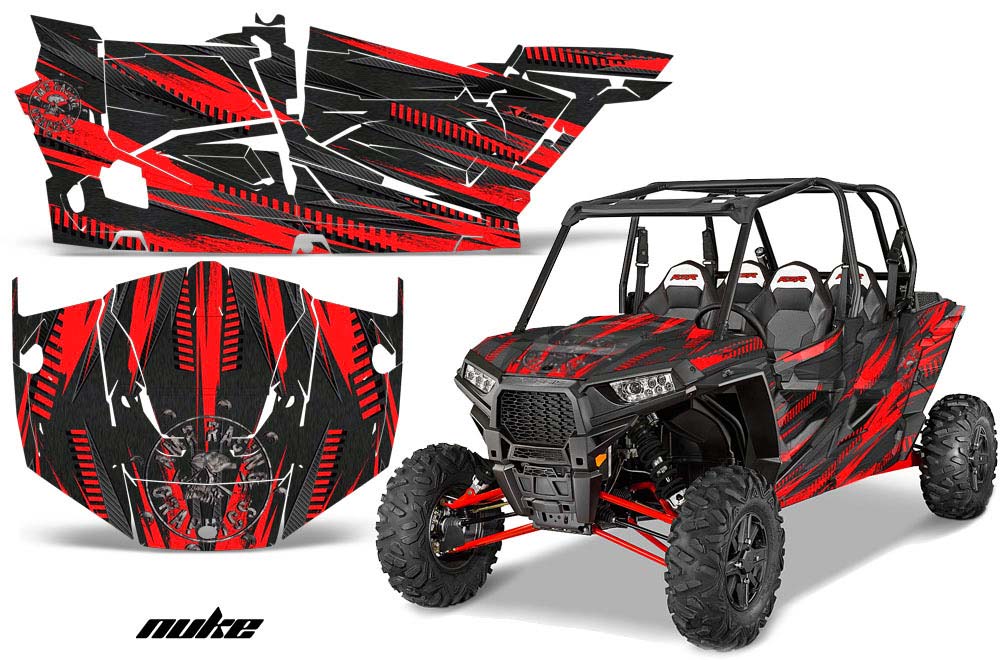 Polaris RZR 1000 XP 4 Door Graphic Kit - 2013-2016 Nuke Red