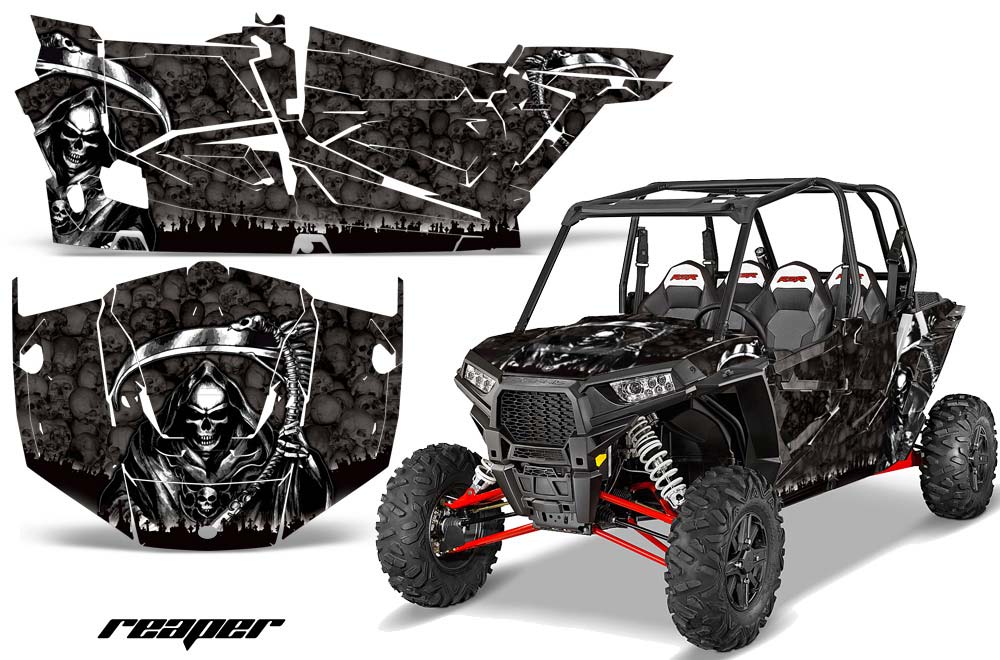 Polaris RZR 1000 XP 4 Door Graphic Kit - 2013-2016 Reaper Black