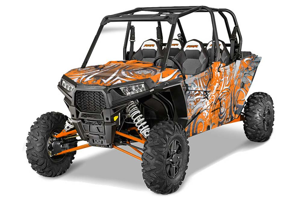 Polaris RZR 1000 XP 4 Door Graphic Kit - 2013-2016 Deaden Orange
