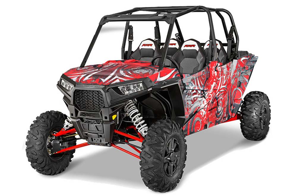 Polaris RZR 1000 XP 4 Door Graphic Kit - 2013-2016 Deaden Red