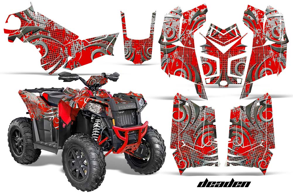 Polaris Scrambler XP 850 / 1000 ATV Graphic Kit - 2013-2016 Deaden Red