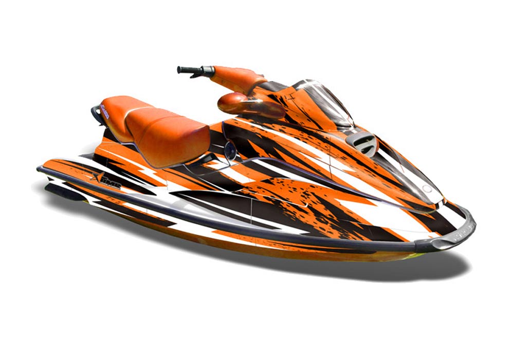 Sea Doo Bombardier GTX Siege Avant Jet Ski Graphic Kit 1996-1999 Attack Orange
