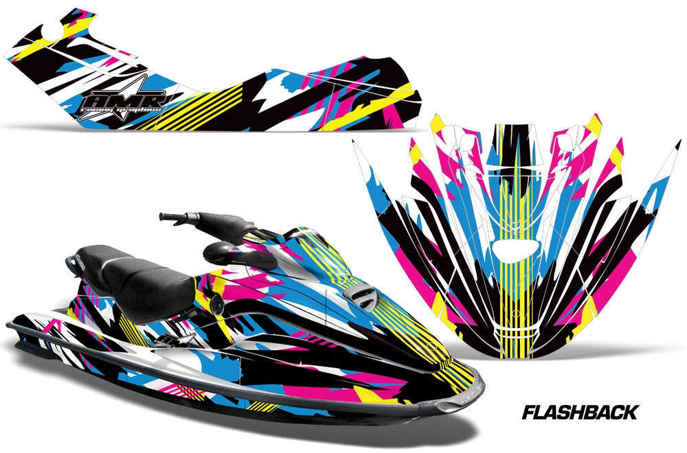 Sea Doo Bombardier GTX Siege Avant Jet Ski Graphic Kit 1996-1999 Flashback