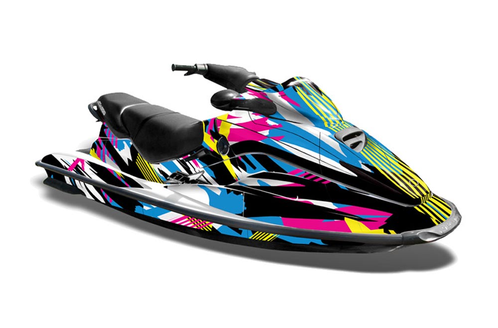 Sea Doo Bombardier GTX Siege Avant Jet Ski Graphic Kit 1996-1999 Flashback