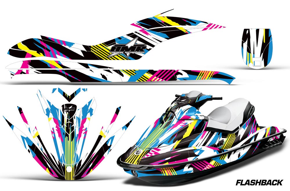 Sea Doo GTI Sitdown Jet Ski Graphic Kit 2006-2010 Flashback