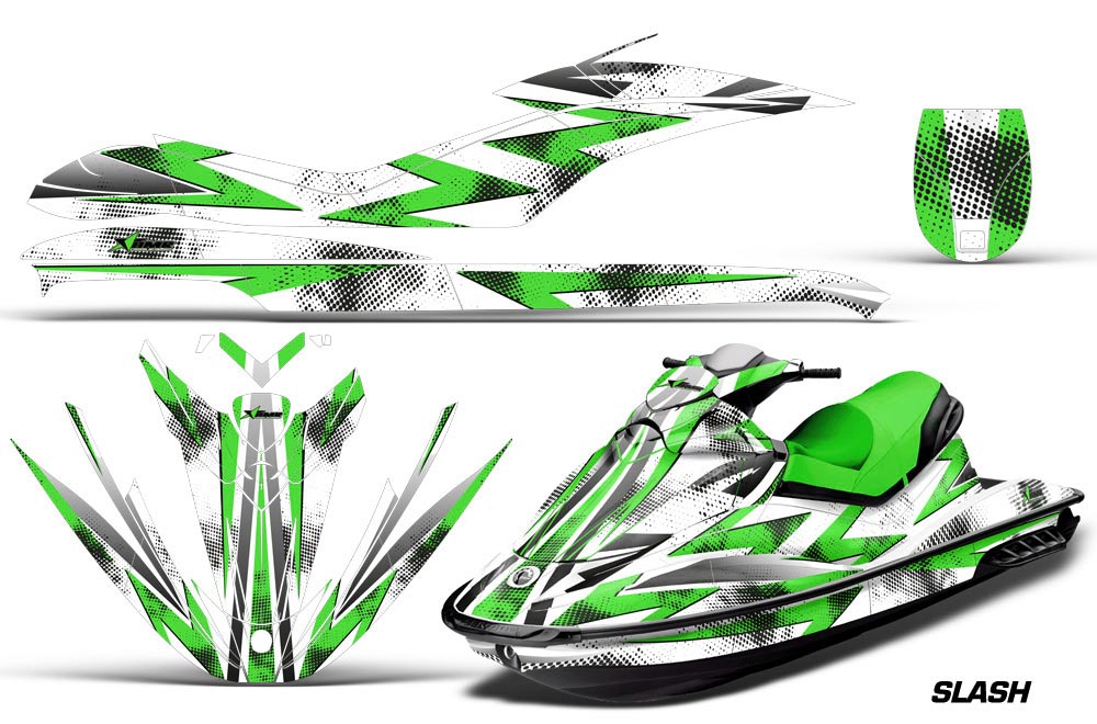 Sea Doo GTI Sitdown Jet Ski Graphic Kit 2006-2010 Slash Green