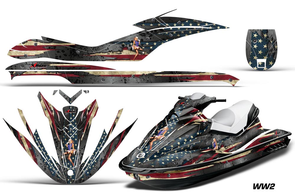 Sea Doo GTI Sitdown Jet Ski Graphic Kit 2006-2010 WW2