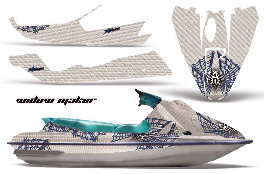 Sea Doo Bombardier GTS Jet Ski Graphic Kit - 1992-1997 Widow Maker Blue