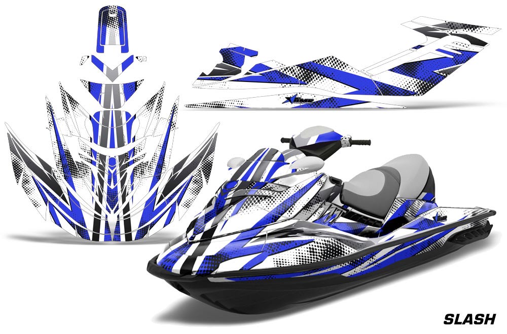 Sea Doo RXT Sitdown Jet Ski Graphic Kit 2005-2009 Slash Blue