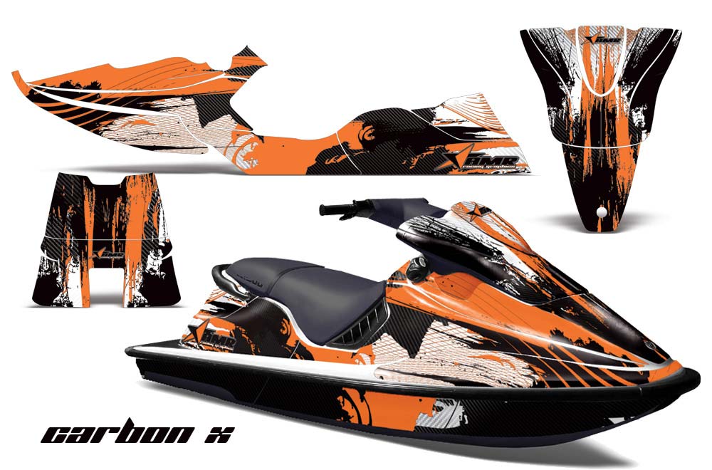 Sea Doo XP Bombardier Jet Ski Graphic Kit - 1994-1996 Carbon X Orange